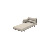 Ethimo Baia Méridienne gauche/droit Alu Silver Maiorca Droit