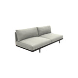 Ethimo Baia Module central XL Alu Carbon Linen / Faux Leather 