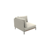 Ethimo Baia Module d'angle Alu Silver + Teak Maiorca 