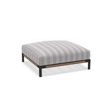 Ethimo Baia Pouf 90x90cm Alu Carbon + Teak Cruise 