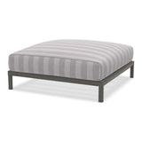 Ethimo Baia Pouf 90x90cm avec coussin Alu Mud Grey Cruise 