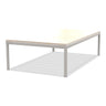Ethimo Baia Table basse 150x90cm h:43cm Alu Limestone White Travertino Matt 