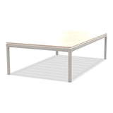 Ethimo Baia Table basse 150x90cm h:43cm Alu Limestone White Travertino Matt 