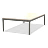 Ethimo Baia Table basse 150x90cm h:43cm Alu Mud Grey Travertino Matt 
