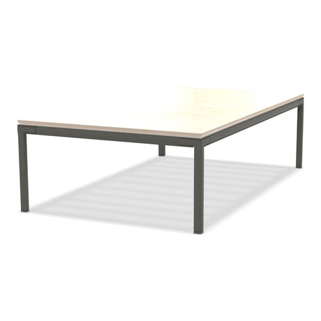 Ethimo Baia Table basse 150x90cm h:43cm Alu Mud Grey Travertino Matt 