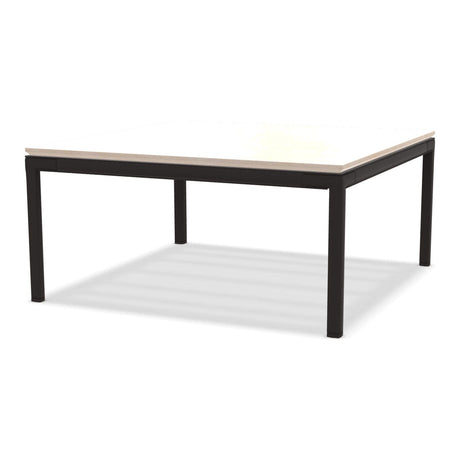 Ethimo Baia Table basse 90x90cm h:43cm Alu Carbon Travertino Matt 
