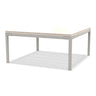 Ethimo Baia Table basse 90x90cm h:43cm Alu Limestone White Travertino Matt 