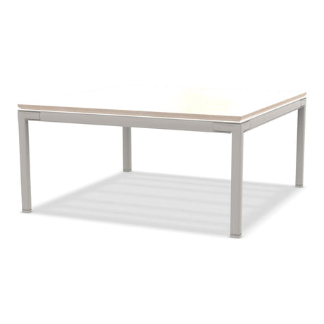 Ethimo Baia Table basse 90x90cm h:43cm Alu Limestone White Travertino Matt 