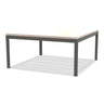 Ethimo Baia Table basse 90x90cm h:43cm Alu Mud Grey Travertino Matt 
