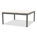 Ethimo Baia Table basse 90x90cm h:43cm Alu Mud Grey Travertino Silver 