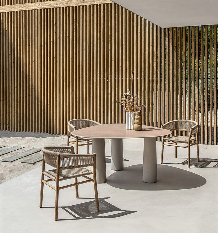 Ethimo Bold Table repas 150x150cm h:74cm 