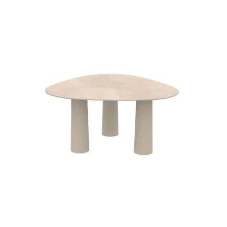Ethimo Bold Table repas 150x150cm h:74cm Stone Beige / Concrete Beige 
