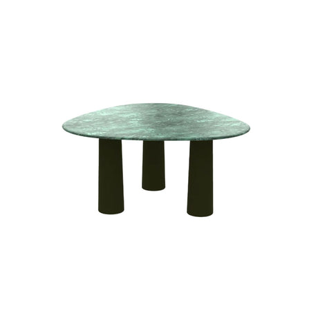 Ethimo Bold Table repas 150x150cm h:74cm Verde Guatemala / Concrete Green 