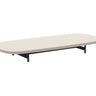Ethimo Calipso Table Basse Rectangulaire 80x35cm H:7cm Dark Grey Ceramic Stone Ice White 