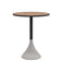 Ethimo Concreto Table Ø60cm H:74cm Dark Grey Natural Teak 