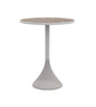 Ethimo Concreto Table Ø60cm H:74cm Warm white Pickled Teak 