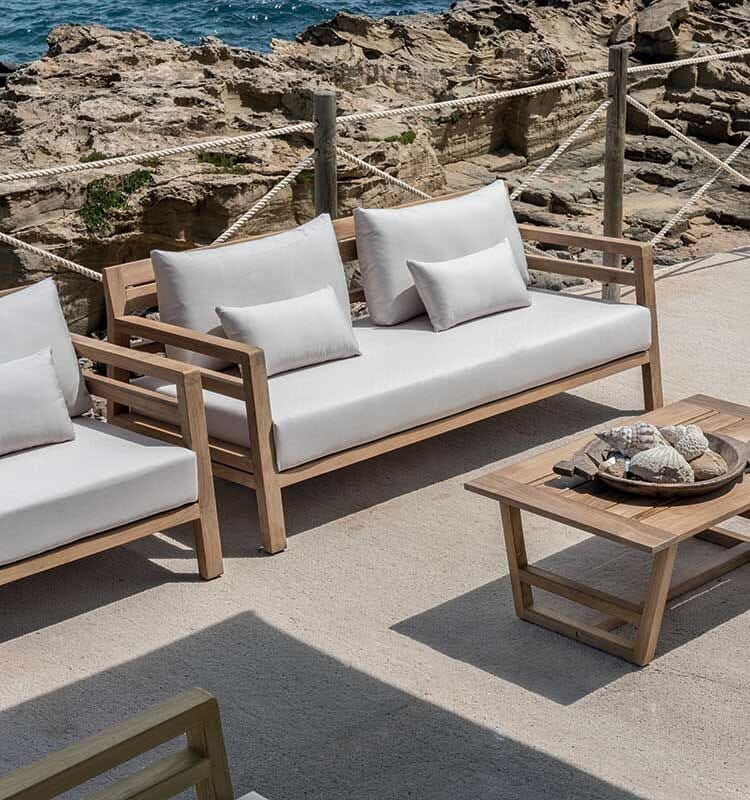 Ethimo Costes Canapé 3 places, coussins non inclus 
