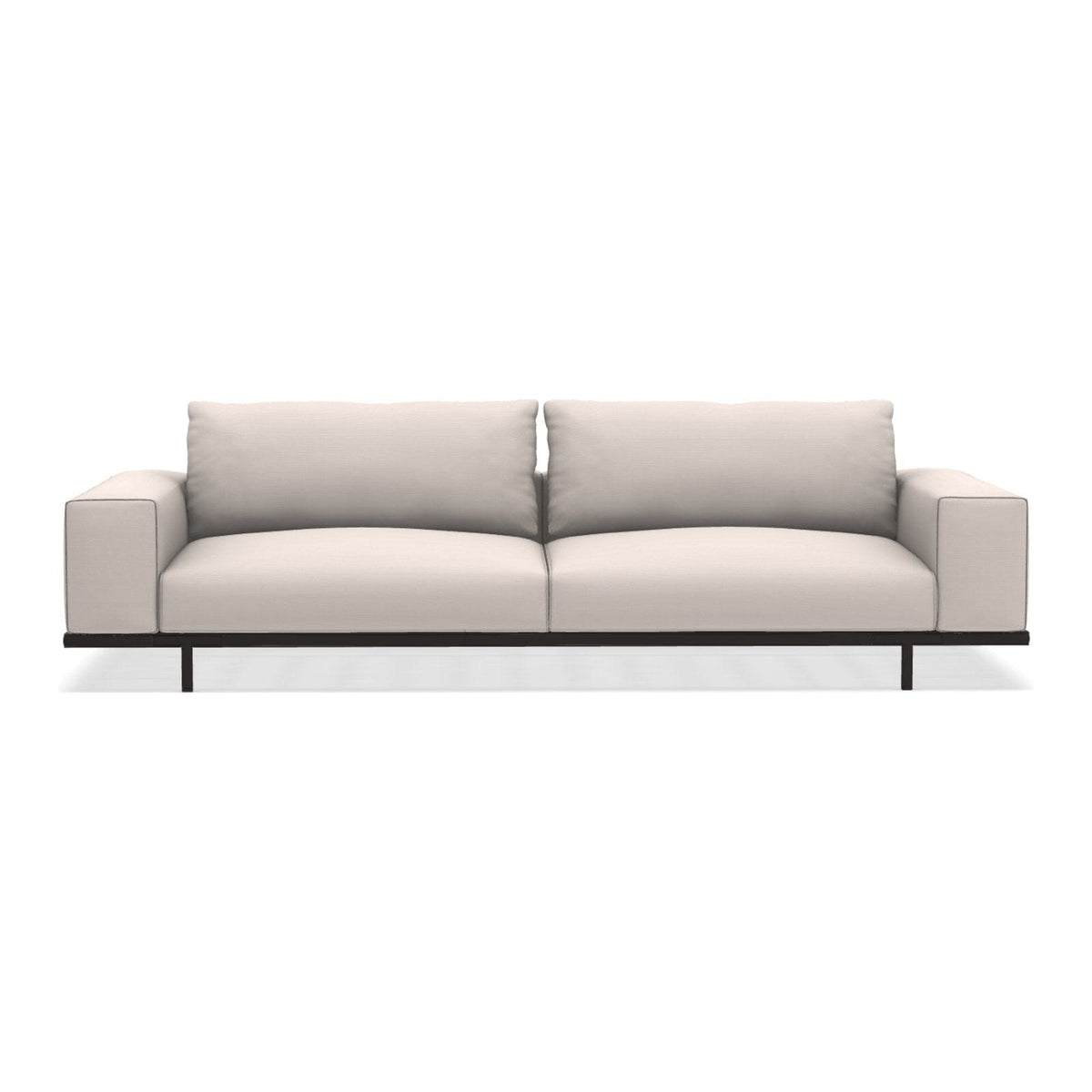 Ethimo Costiera Canapé XL Alu Carbon Nature White 
