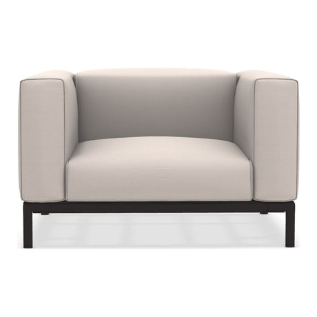Ethimo Costiera Fauteuil Club lounge XL Alu Carbon Nature White 