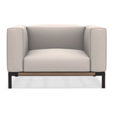 Ethimo Costiera Fauteuil Club lounge XL Alu Carbon + Teak Nature White 