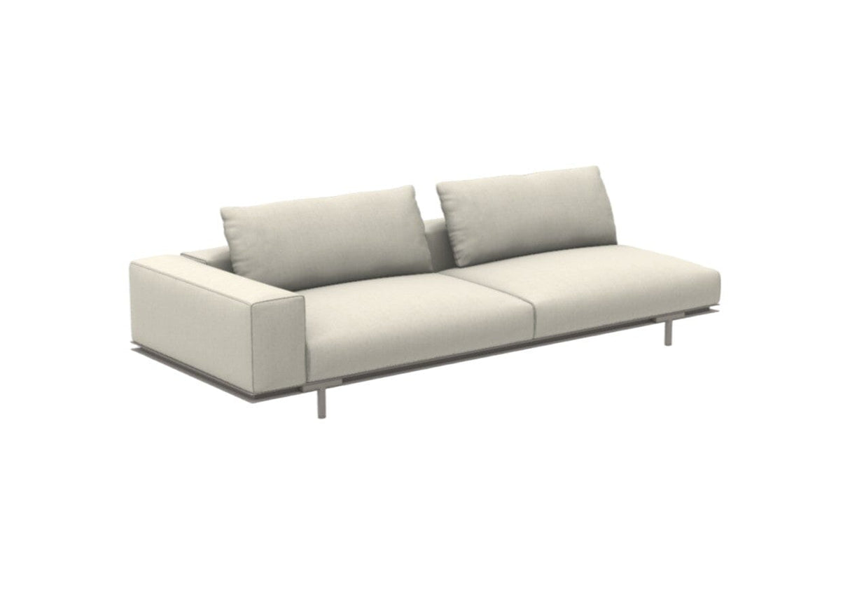 Ethimo Costiera Module d'extrémité Droite Alu Silver 