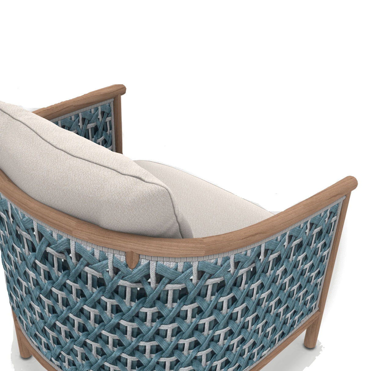 Ethimo Patio Fauteuil Club Lounge, coussins en sus 