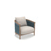 Ethimo Patio Fauteuil Club Lounge, coussins en sus Natural Teak 