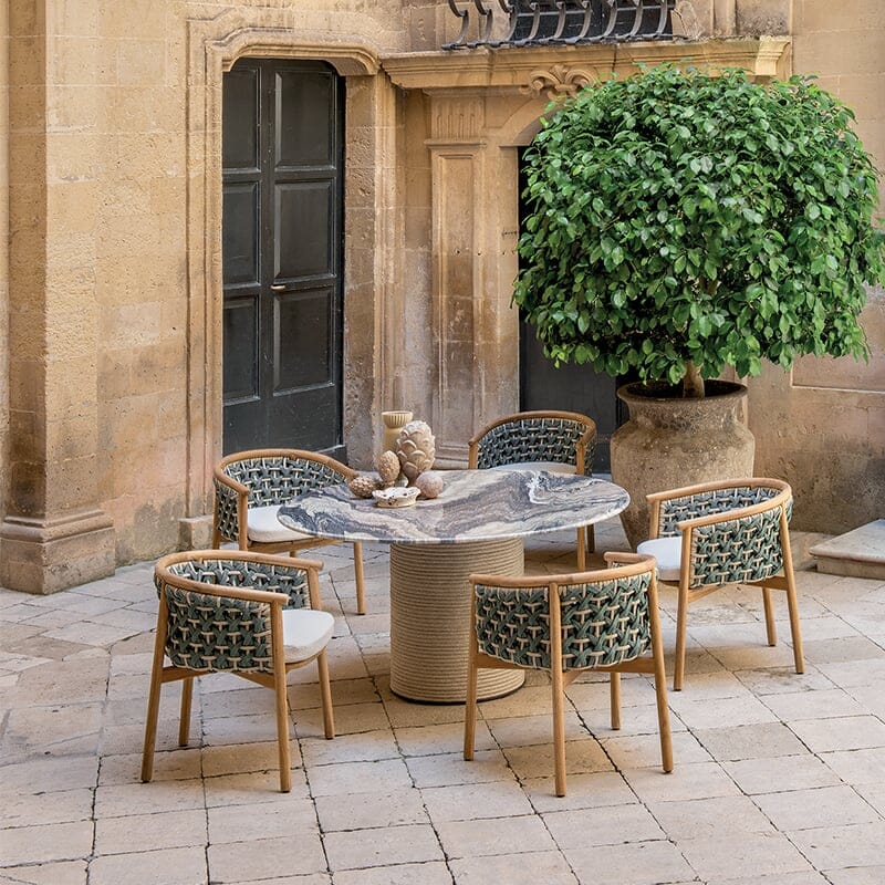 Ethimo Patio Fauteuil repas, coussins en sus 