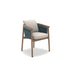 Ethimo Patio Fauteuil repas, coussins en sus Natural Teak 