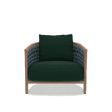 Ethimo Patio Set de coussins pour Fauteuil Club Lounge Polypropylène Waterproof Laminé Deep Green 