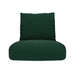 Ethimo Patio Set de coussins pour Fauteuil Club Lounge Polypropylène Waterproof Laminé Deep Green 