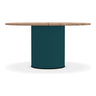 Ethimo Patio Table repas Ø140cm h:72cm Rope Laguna - Natural Teak 