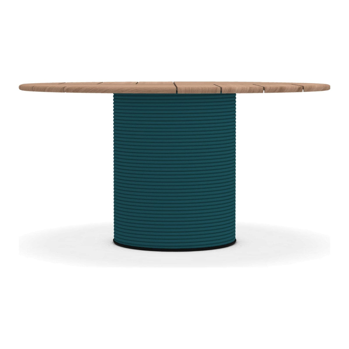 Ethimo Patio Table repas Ø140cm h:72cm Rope Laguna - Natural Teak 
