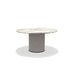 Ethimo Patio Table repas Ø140cm h:72cm Rope Light Grey - Cipollino Marble 