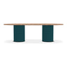 Ethimo Patio Table repas ovale 240x120cm h:72cm Rope Laguna - Natural Teak 