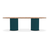 Ethimo Patio Table repas ovale 240x120cm h:72cm Rope Laguna - Natural Teak 