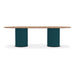 Ethimo Patio Table repas ovale 240x120cm h:72cm Rope Laguna - Natural Teak 