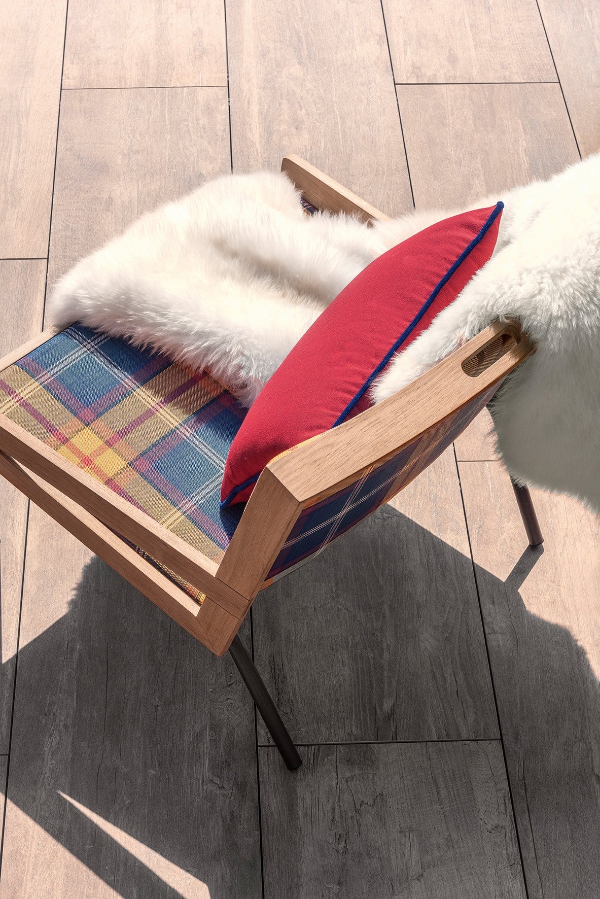 Ethimo Allaperto Mountain Tartan Canapé 2 places, Coussins non inclus