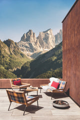 Ethimo Allaperto Mountain Tartan Canapé 2 places, Coussins non inclus