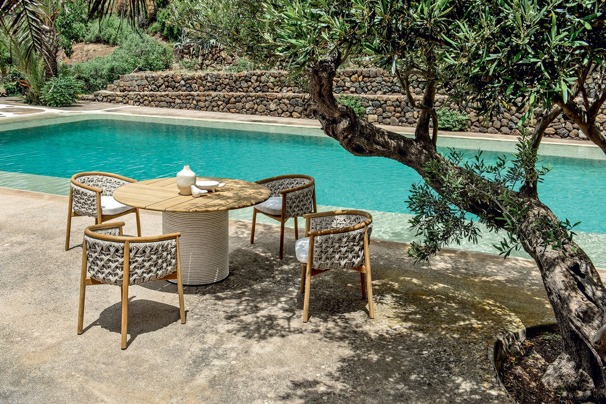 Ethimo Patio Fauteuil repas, coussins non inclus