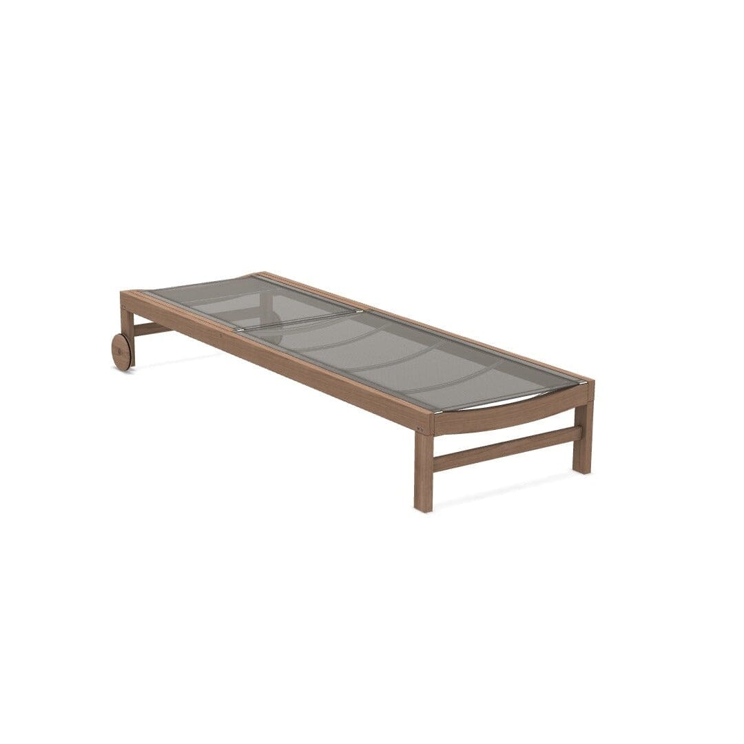 Ethimo Sand Chaise longue Teak + Dove Grey Ethitex 