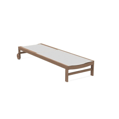 Ethimo Sand Chaise longue Teak + White Ethitex 