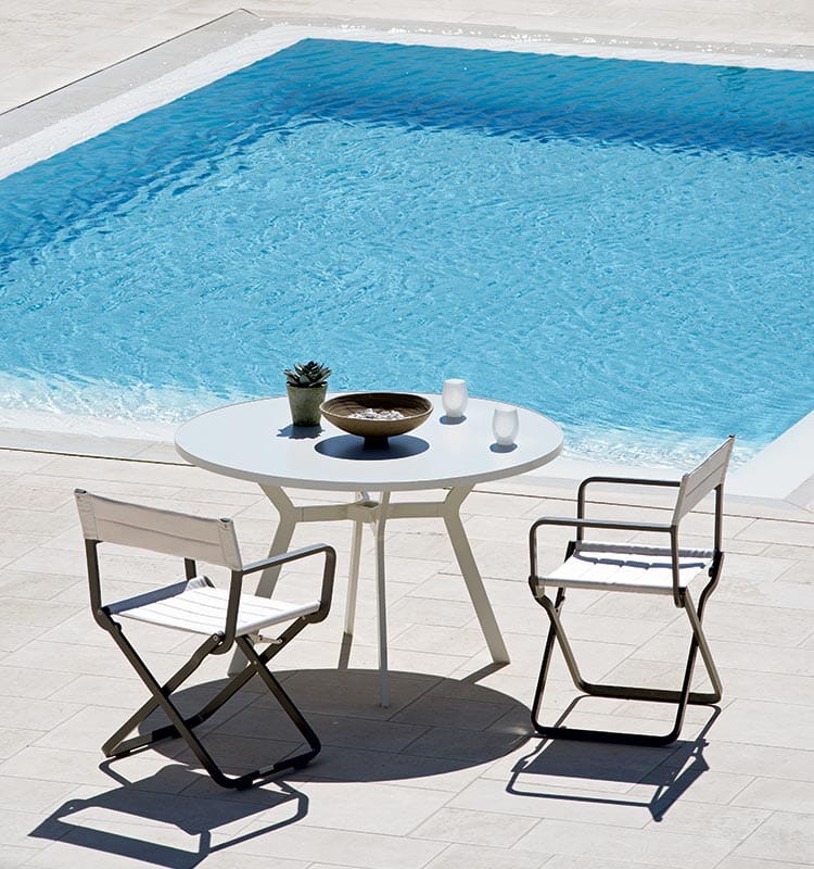 Ethimo Studios Fauteuil repas régisseur pliable 