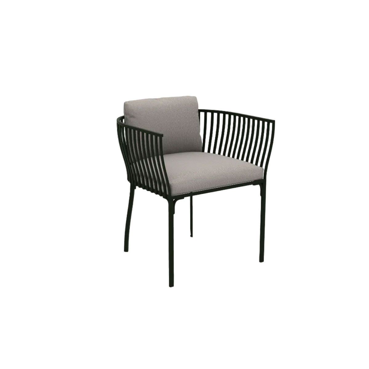 Ethimo Venexia Fauteuil repas, coussins non inclus Aluminium Dark Green 