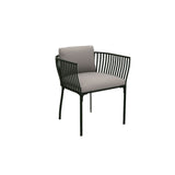 Ethimo Venexia Fauteuil repas, coussins non inclus Aluminium Dark Green 