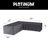 Platinum AeroCover Housse de protection pour salon d'angle Lounge forme L 270x270x100cm H:70cm
