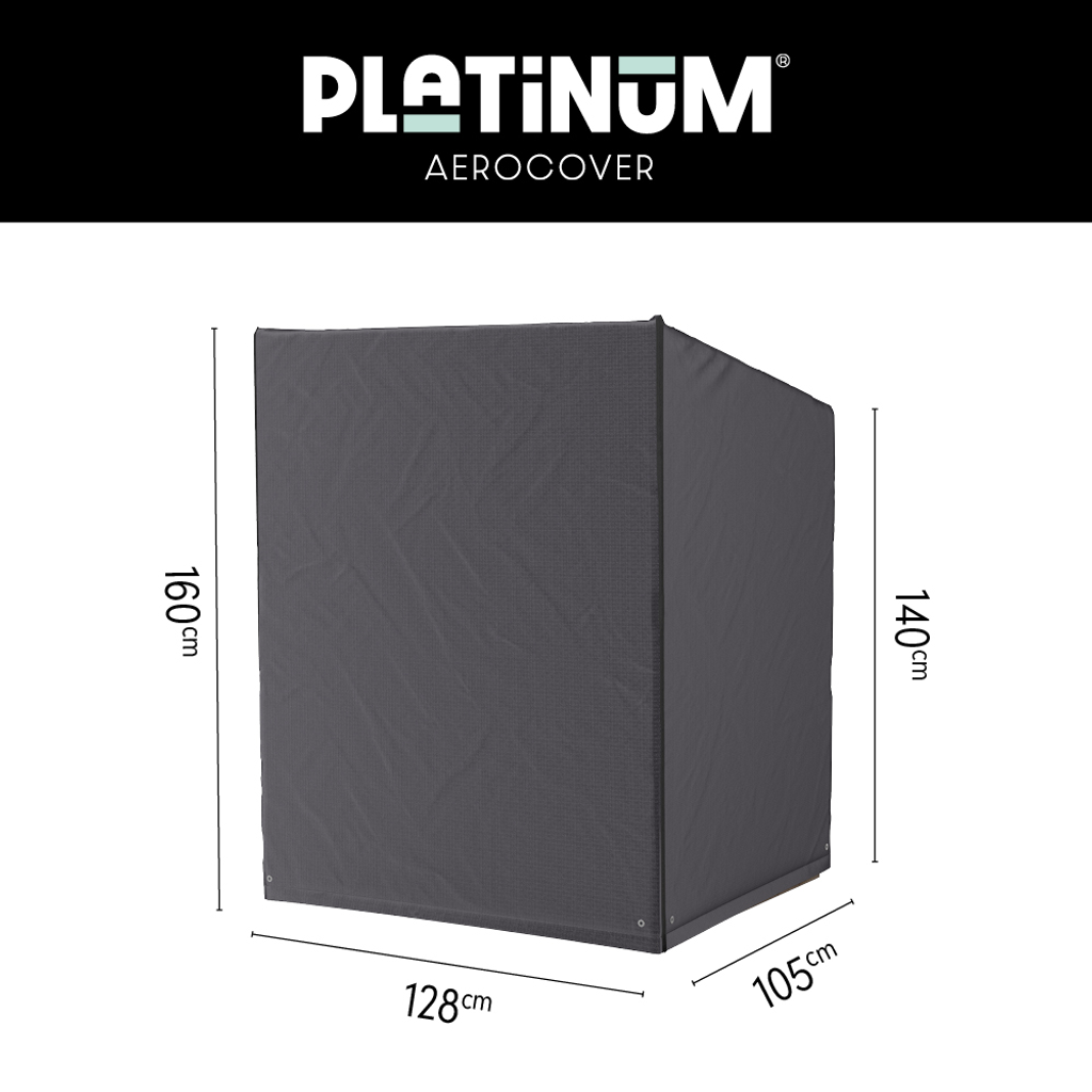 Platinum AeroCover Housse de protection pour Corbeille de plage 128x105x140/160cm