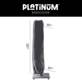 Platinum AeroCover Housse de protection pour parasol à mât déporté 292x60/65cm H:292cm