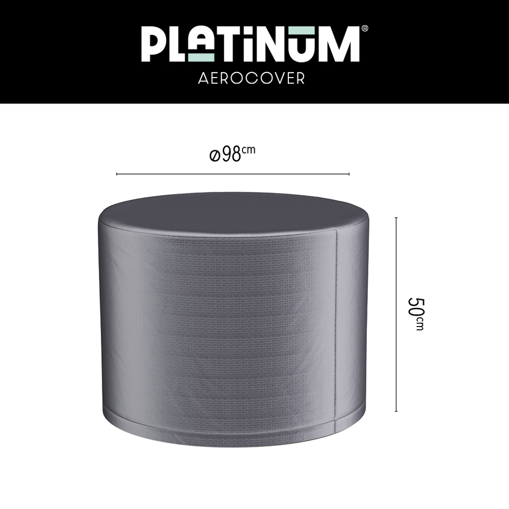 Platinum AeroCover Housse de protection pour tables basses Ø98cm H:50cm