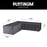 Platinum AeroCover Housse de protection pour salon d'angle Lounge forme L 300x300x100cm H:70cm